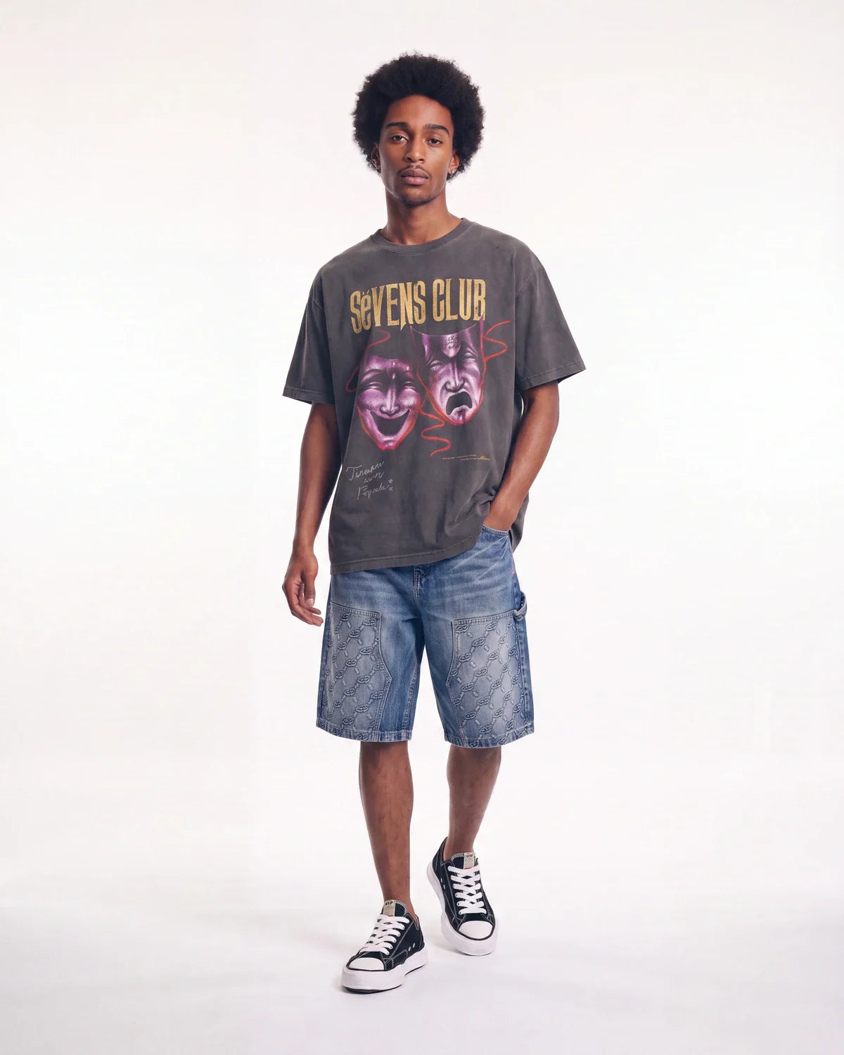 Triple Sevens Optical Tee Black