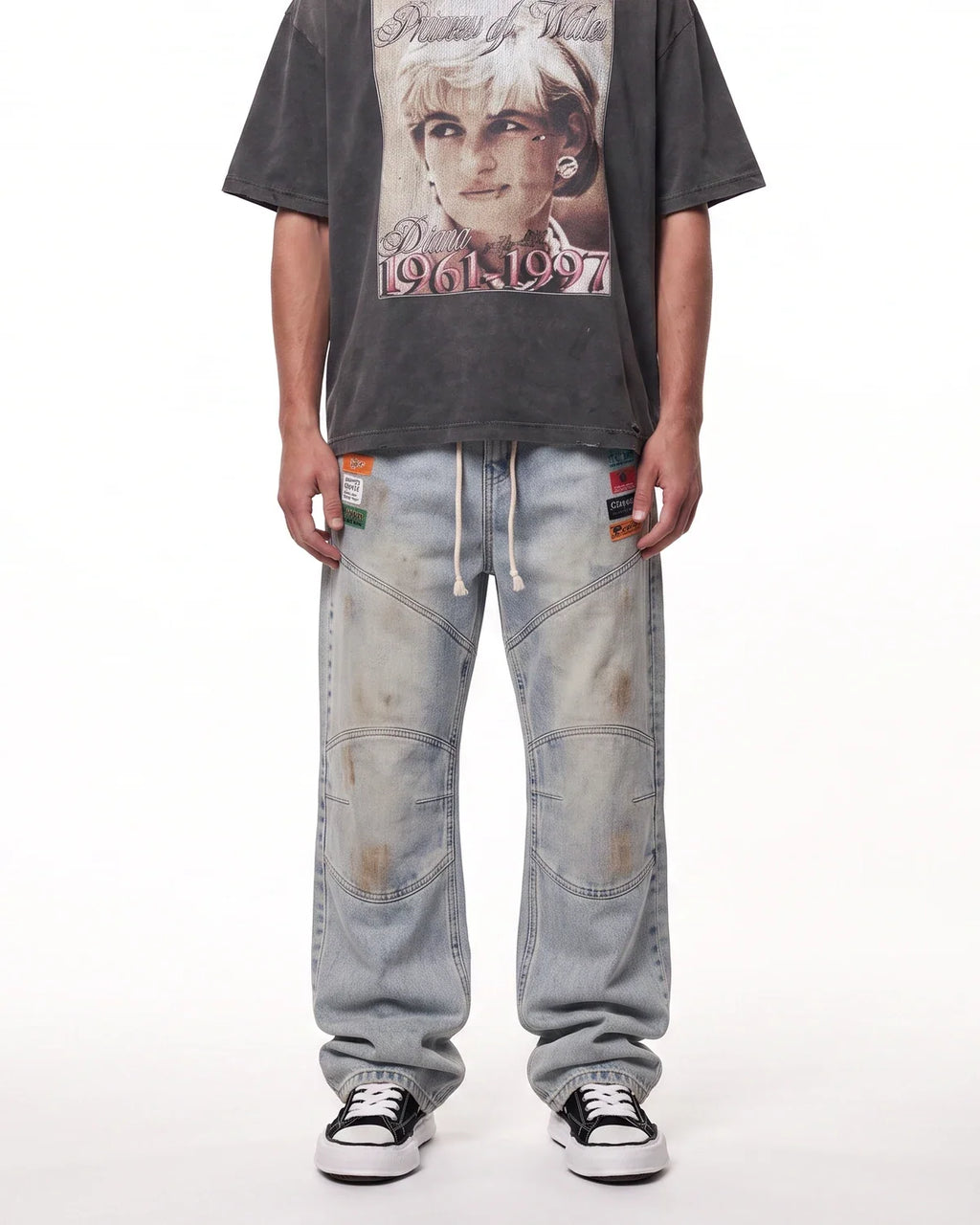 Triple Sevens Moto Denim Pants Blue