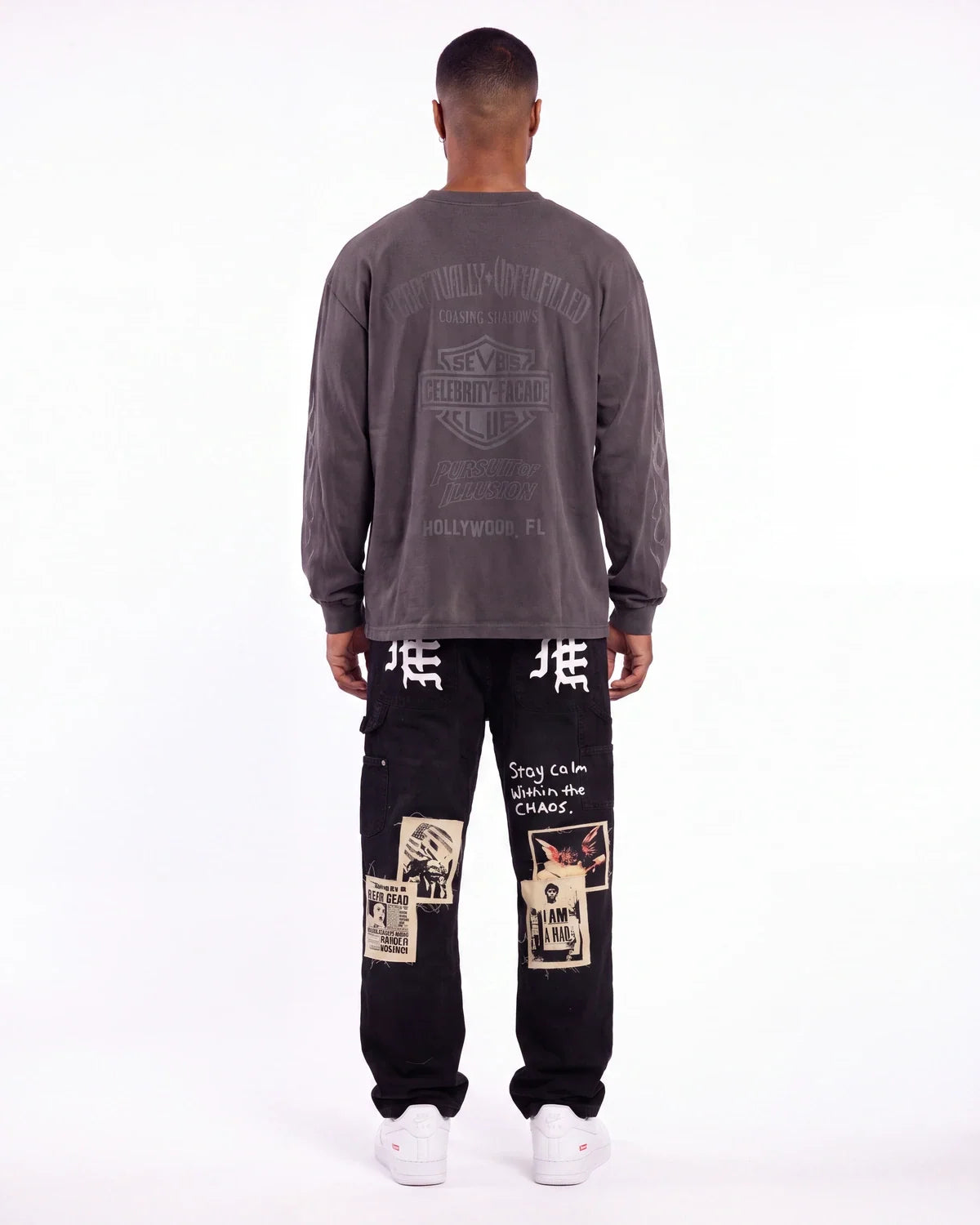 Triple Sevens Harley L/S Tee Black
