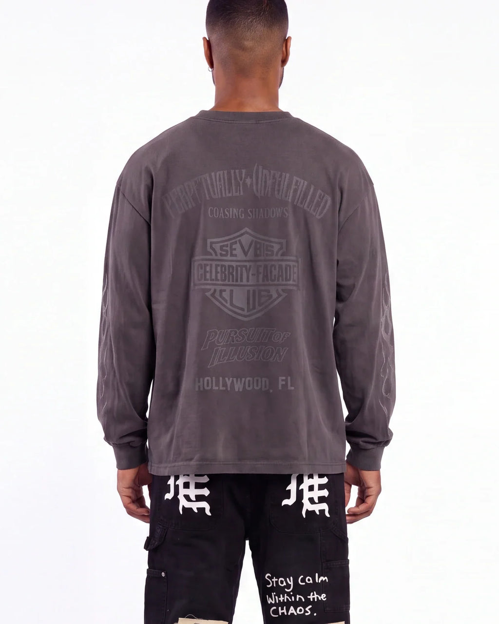 Triple Sevens Harley L/S Tee Black