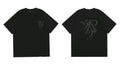 Represent Tonal Angel & "R" Monogram Graphic T-Shirt - Black