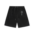 Trapstar Tonal Gothic Arch Logo Sweat Shorts - Black
