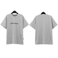 Palm Angels Classic Small Gothic Logo T-Shirt - Heather Grey