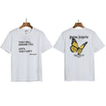 Palm Angels Typography & Butterfly Graphic T-Shirt - White