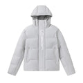 Trapstar Embossed Arch Logo Puffer Jacket - Light Grey