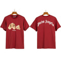 Palm Angels Headless Bear Graphic T-Shirt - Burgundy