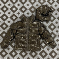Trapstar Glossy Patent Hooded Puffer Jacket - Dark Bronze/Black