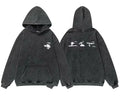 Enfants Riches Déprimés Mini Chest Logo & Back Multi-Graphic Hoodie - Washed Black