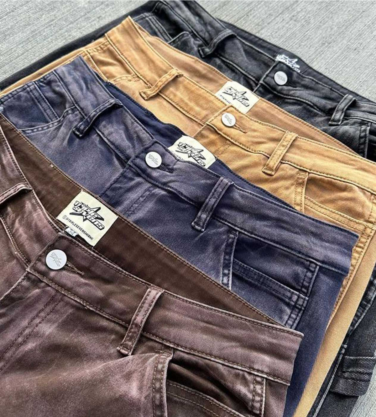 Triple Sevens Flared Denim Brown