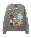 Triple Sevens Graffiti L/S Tee Concrete Grey