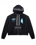 Triple Sevens Moto Hoodie Black
