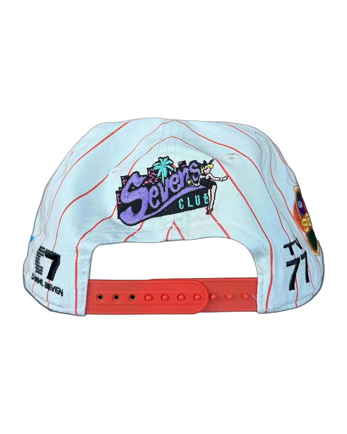 Triple Sevens Night Owl Cap Pinstripe Orange