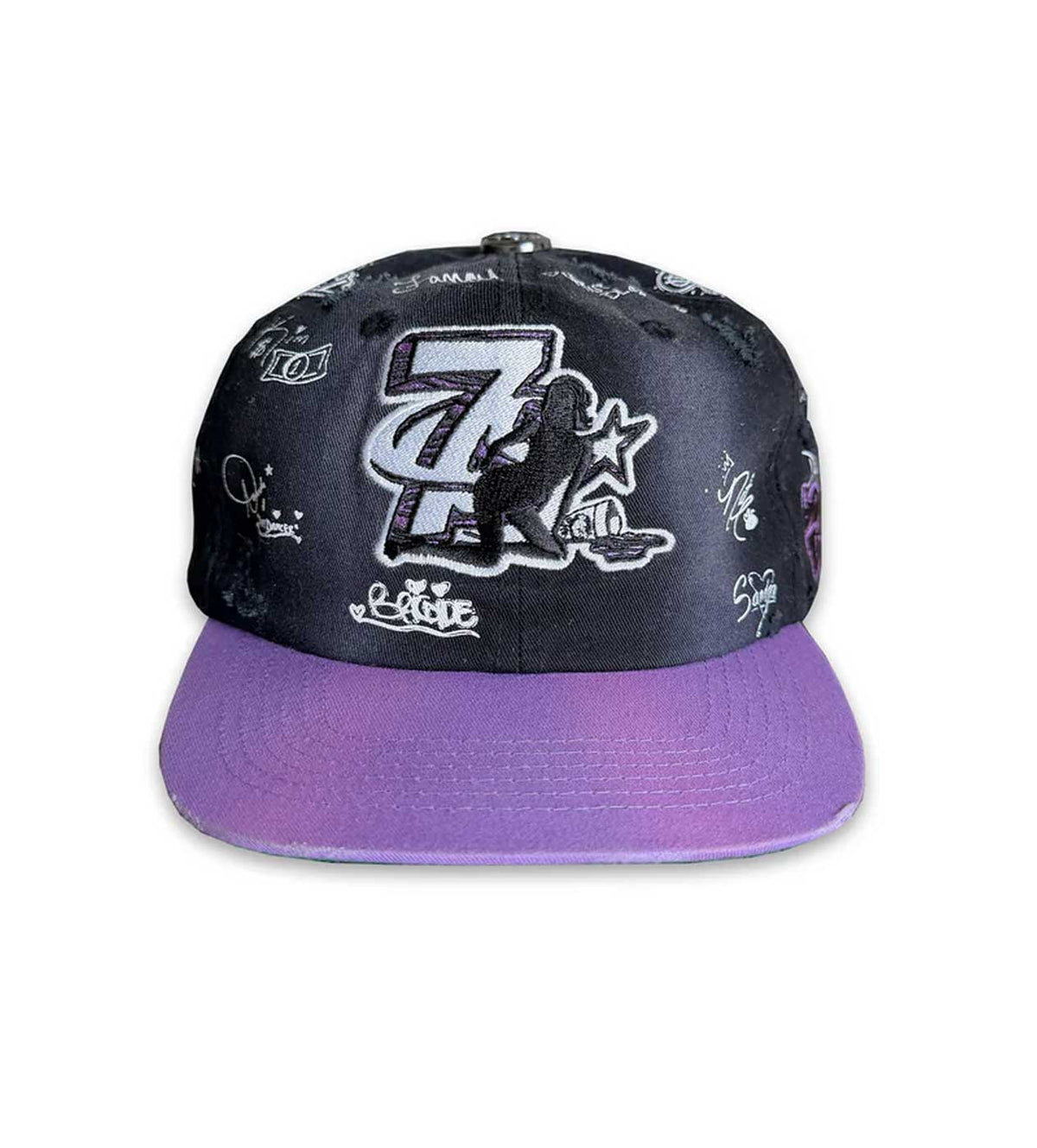 Triple Sevens Trap Logo Hat Black