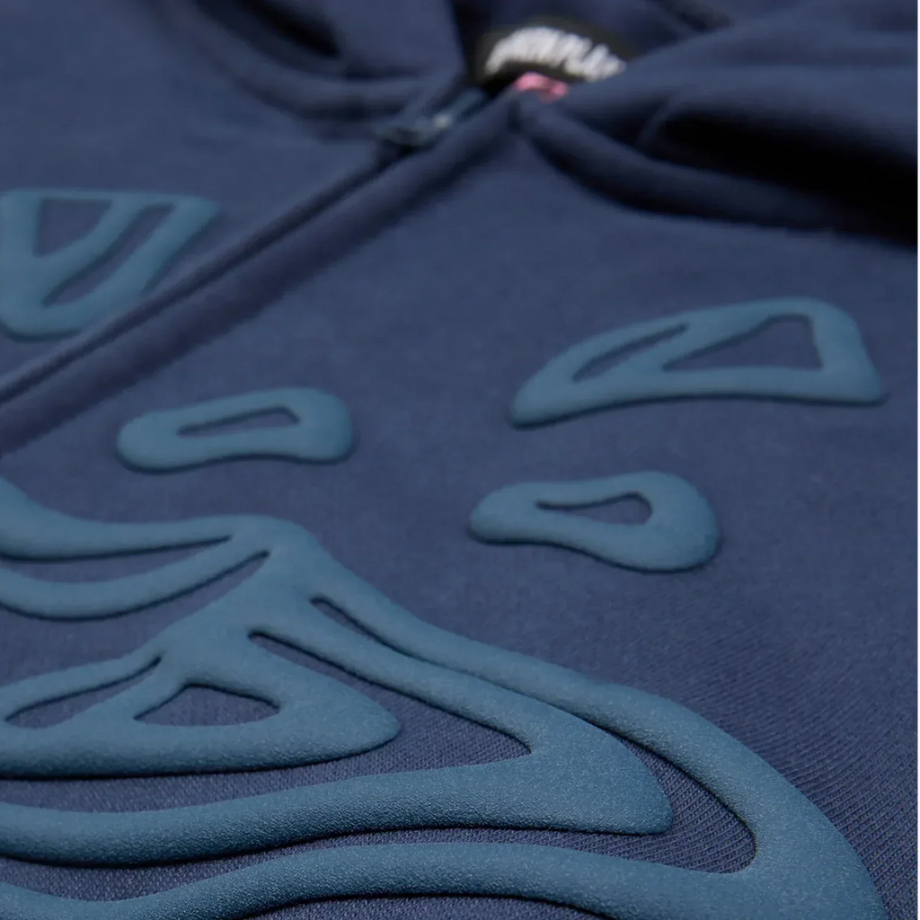 Broken Planet Market Deep Navy Zip Up Hoodie